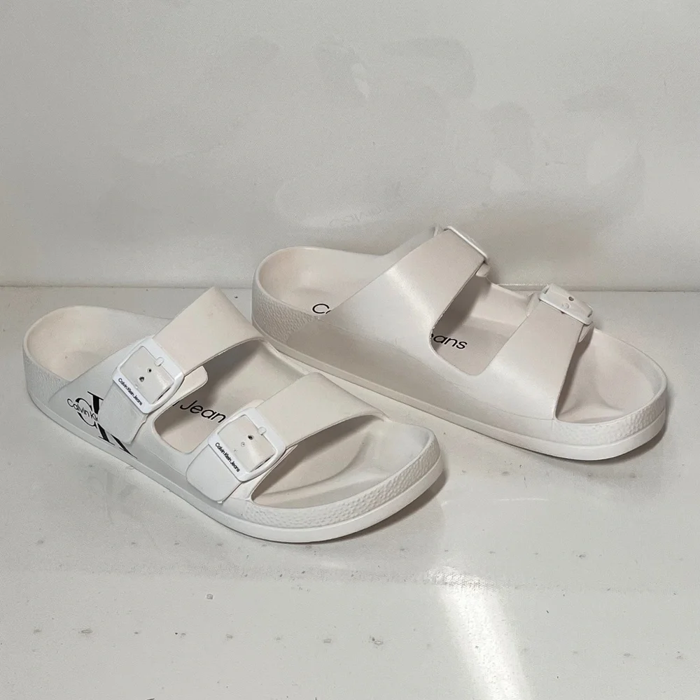Calvin Klein Zion Double Strap Slide Sandal